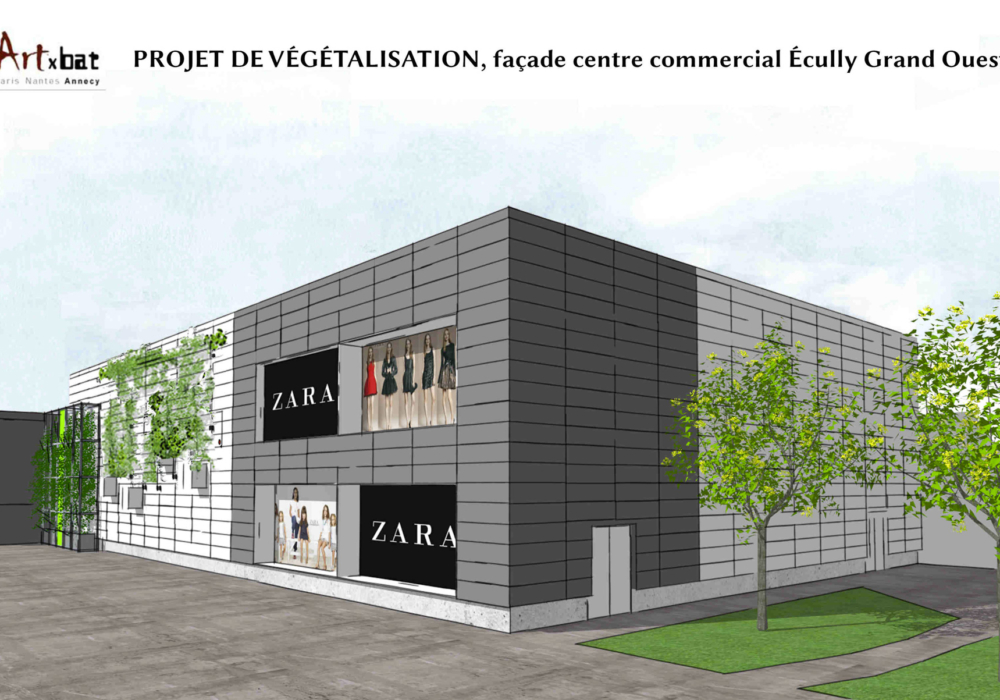 Plan 3D du centre commercial à Ecully