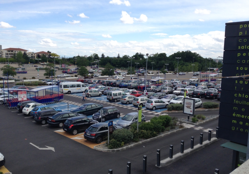 Réfection du parking du Centre Commercial Ecully Grand Ouest