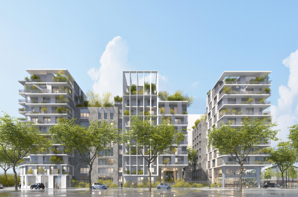 ensemble immobilier de 310 logements sur 12 bâtiments est en cours de réalisation par les opérateurs ALTAREA COGEDIM et OGIC, à Clichy